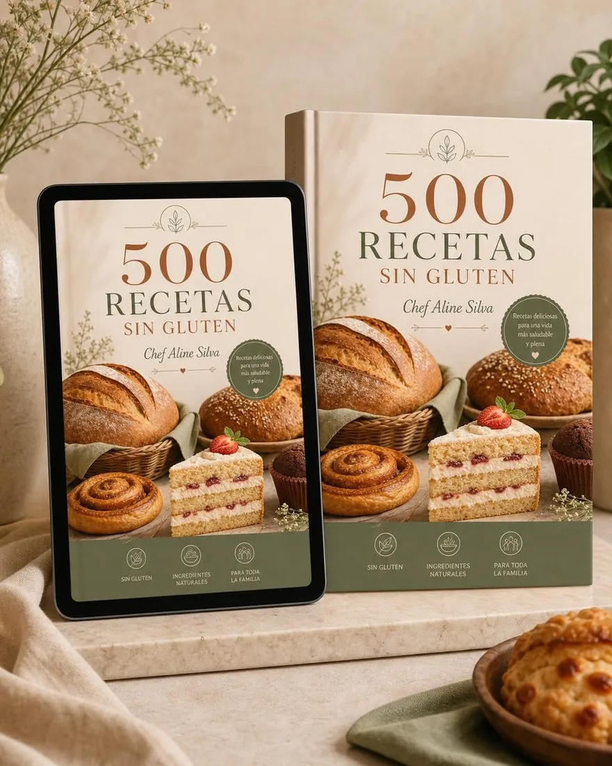 Portada digital de 500 Recetas Sin Gluten